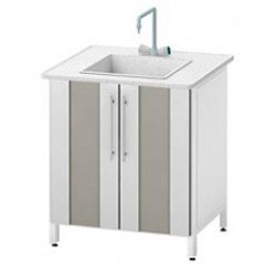 Стол-мойка ЛАБ-PRO МО 80.75.90 F20 (1 чаша FRIDURIT глубиной 250мм, столешница - FRIDURIT 20мм) ЛОИП